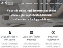 Tablet Screenshot of epoq.co.uk